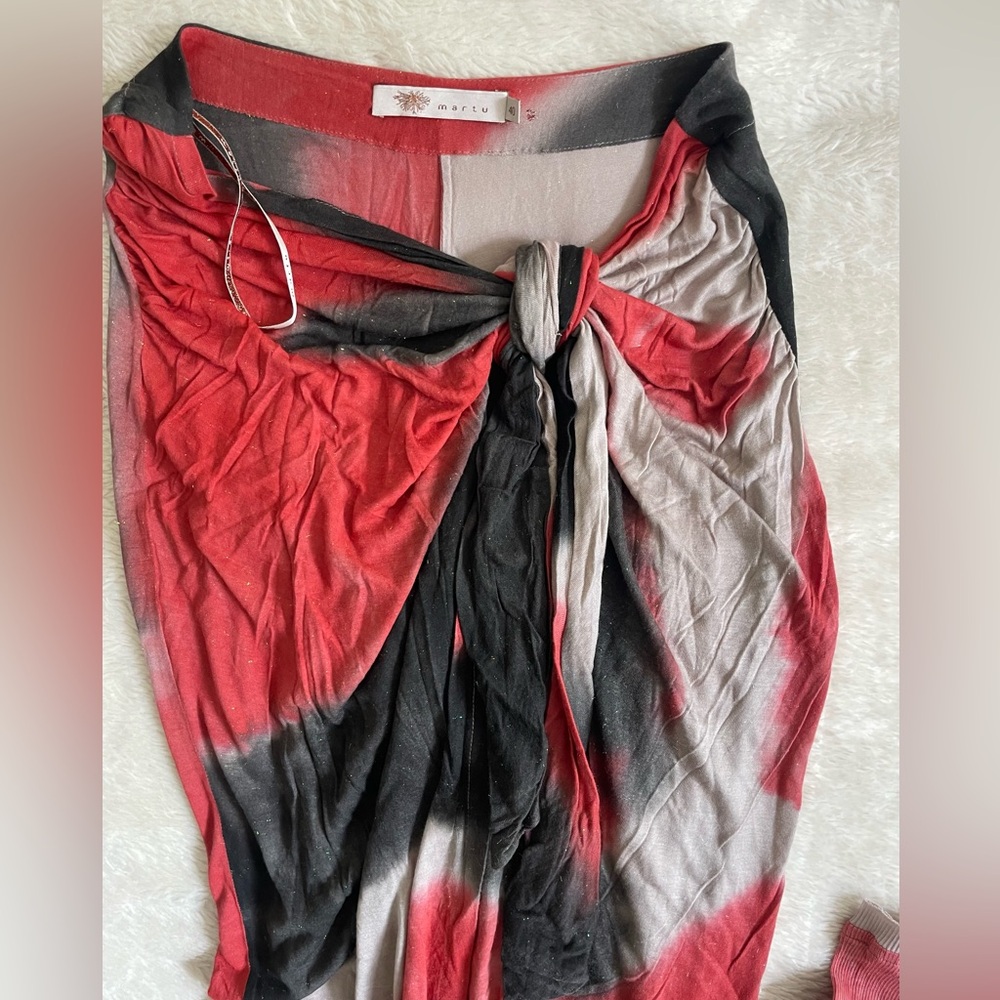 Martu Tie-Dye Long Sleeve Top & Maxi Skirt Set – Size Medium / Brazil 40